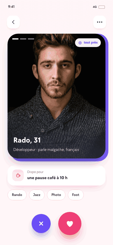 Écran Profil